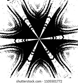 Black and white grunge stripe line vector background. Abstract halftone illustration background. Grunge grid background pattern
