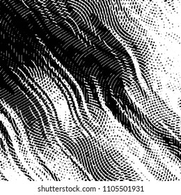 Black and white grunge stripe line vector background. Abstract halftone illustration background. Grunge grid background pattern

