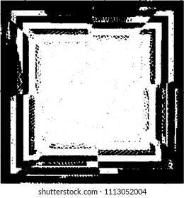 Black and white grunge stripe line vector background. Abstract halftone illustration background. Grunge grid background pattern
