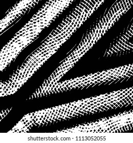 Black and white grunge stripe line vector background. Abstract halftone illustration background. Grunge grid background pattern
