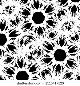 Black and white grunge stripe line vector background. Abstract halftone illustration background. Grunge grid background pattern

