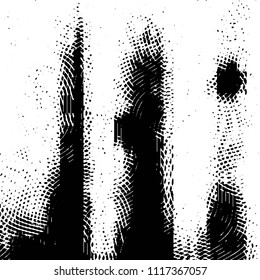 Black and white grunge stripe line vector background. Abstract halftone illustration background. Grunge grid background pattern
