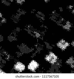 Black and white grunge stripe line vector background. Abstract halftone illustration background. Grunge grid background pattern
