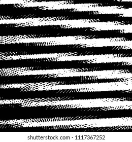 Black and white grunge stripe line vector background. Abstract halftone illustration background. Grunge grid background pattern
