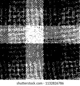 Black and white grunge stripe line vector background. Abstract halftone illustration background. Grunge grid background pattern
