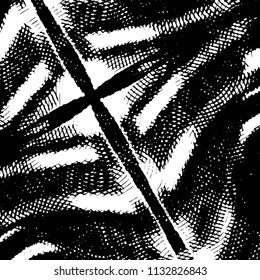 Black and white grunge stripe line vector background. Abstract halftone illustration background. Grunge grid background pattern
