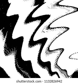 Black and white grunge stripe line vector background. Abstract halftone illustration background. Grunge grid background pattern

