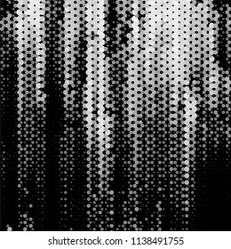 Black and white grunge stripe line vector background. Abstract halftone illustration background. Grunge grid background pattern
