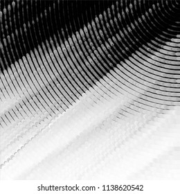 Black and white grunge stripe line vector background. Abstract halftone illustration background. Grunge grid background pattern

