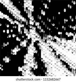 Black and white grunge stripe line vector background. Abstract halftone illustration background.Spotted grunge grid background pattern

