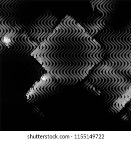 Black and white grunge stripe line vector background. Abstract halftone illustration background.Spotted grunge grid background pattern
