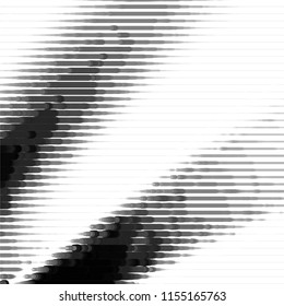 Black and white grunge stripe line vector background. Abstract halftone illustration background.Spotted grunge grid background pattern
