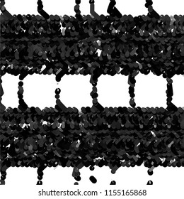 Black and white grunge stripe line vector background. Abstract halftone illustration background.Spotted grunge grid background pattern
