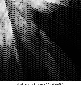 Black and white grunge stripe line vector background. Abstract halftone illustration background.Spotted grunge grid background pattern
