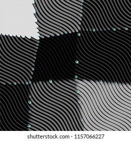 Black and white grunge stripe line vector background. Abstract halftone illustration background.Spotted grunge grid background pattern

