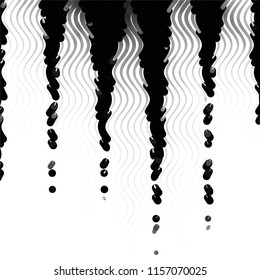 Black and white grunge stripe line vector background. Abstract halftone illustration background.Spotted grunge grid background pattern
