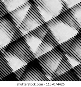 Black and white grunge stripe line vector background. Abstract halftone illustration background.Spotted grunge grid background pattern
