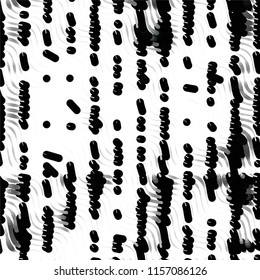 Black and white grunge stripe line vector background. Abstract halftone illustration background.Spotted grunge grid background pattern
