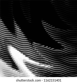 Black and white grunge stripe line vector background. Abstract halftone illustration background.Spotted grunge grid background pattern
