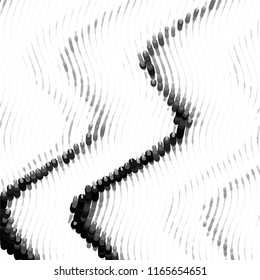 Black and white grunge stripe line vector background. Abstract halftone illustration background.Spotted grunge grid background pattern
