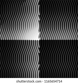 Black and white grunge stripe line vector background. Abstract halftone illustration background.Spotted grunge grid background pattern
