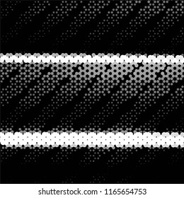 Black and white grunge stripe line vector background. Abstract halftone illustration background.Spotted grunge grid background pattern
