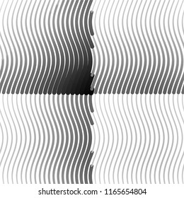 Black and white grunge stripe line vector background. Abstract halftone illustration background.Spotted grunge grid background pattern
