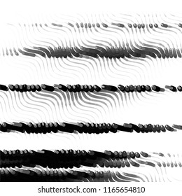 Black and white grunge stripe line vector background. Abstract halftone illustration background.Spotted grunge grid background pattern

