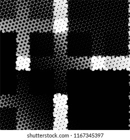 Black and white grunge stripe line vector background. Abstract halftone illustration background.Spotted grunge grid background pattern
