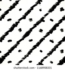 Black and white grunge stripe line vector background. Abstract halftone illustration background.Spotted grunge grid background pattern
