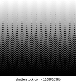 Black and white grunge stripe line vector background. Abstract halftone illustration background.Spotted grunge grid background pattern
