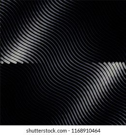 Black and white grunge stripe line vector background. Abstract halftone illustration background.Spotted grunge grid background pattern
