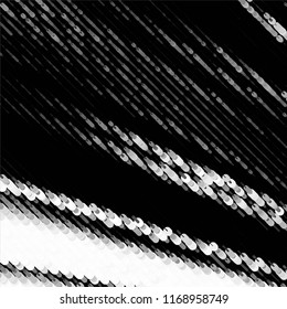Black and white grunge stripe line vector background. Abstract halftone illustration background.Spotted grunge grid background pattern
