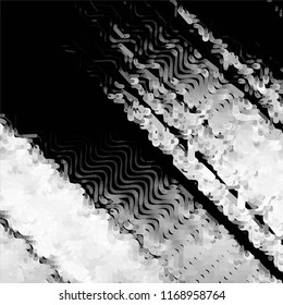 Black and white grunge stripe line vector background. Abstract halftone illustration background.Spotted grunge grid background pattern
