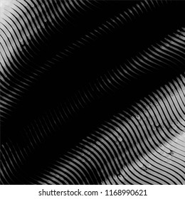 Black and white grunge stripe line vector background. Abstract halftone illustration background.Spotted grunge grid background pattern
