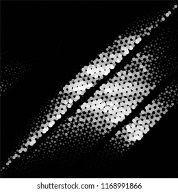 Black and white grunge stripe line vector background. Abstract halftone illustration background.Spotted grunge grid background pattern
