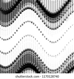 Black and white grunge stripe line vector background. Abstract halftone illustration background.Spotted grunge grid background pattern

