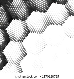 Black and white grunge stripe line vector background. Abstract halftone illustration background.Spotted grunge grid background pattern
