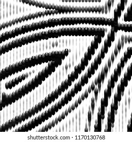 Black and white grunge stripe line vector background. Abstract halftone illustration background.Spotted grunge grid background pattern
