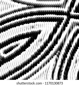 Black and white grunge stripe line vector background. Abstract halftone illustration background.Spotted grunge grid background pattern
