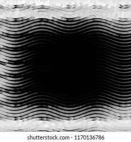 Black and white grunge stripe line vector background. Abstract halftone illustration background.Spotted grunge grid background pattern
