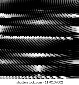 Black and white grunge stripe line vector background. Abstract halftone illustration background.Spotted grunge grid background pattern
