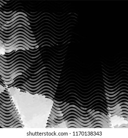 Black and white grunge stripe line vector background. Abstract halftone illustration background.Spotted grunge grid background pattern
