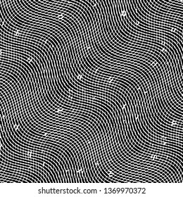 Black and white grunge stripe line vector background. Abstract halftone illustration background. Grunge grid background pattern