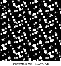 Black and white grunge stripe line vector background. Abstract halftone illustration background. Grunge grid background pattern