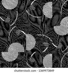Black and white grunge stripe line vector background. Abstract halftone illustration background. Grunge grid background pattern