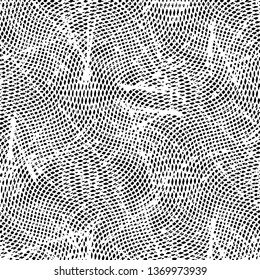 Black and white grunge stripe line vector background. Abstract halftone illustration background. Grunge grid background pattern