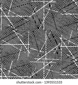 Black and white grunge stripe line vector background. Abstract halftone illustration background. Grunge grid background pattern