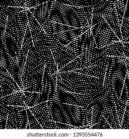 Black and white grunge stripe line vector background. Abstract halftone illustration background. Grunge grid background pattern