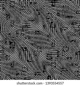 Black and white grunge stripe line vector background. Abstract halftone illustration background. Grunge grid background pattern